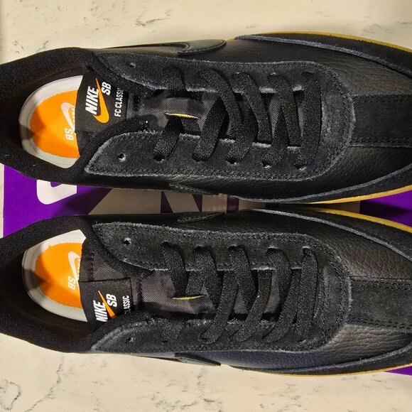 Nike SB FC Classic - Black/Anthracite-Black-Vivid Orange MEN'S 10 NEW IN BOX - Picture 7 of 10